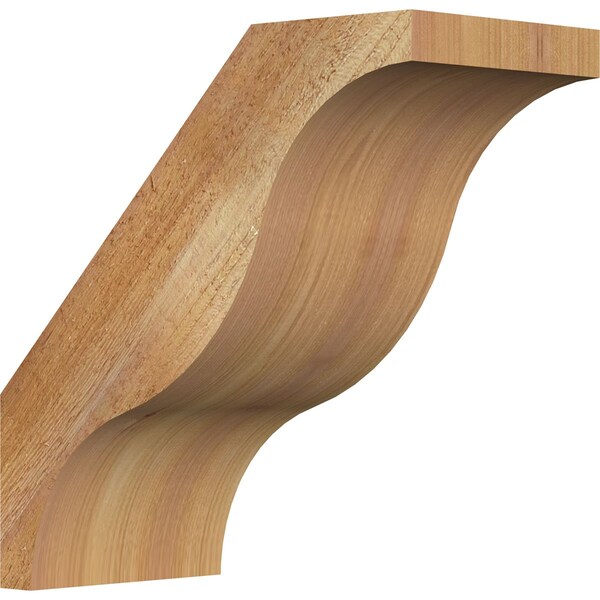 Ekena Millwork 6"W x 12"D x 12"H Funston Rough Sawn Knee Brace, Western Red Cedar BRC06X12X12FST00RWR - main